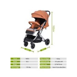 Poussette Valise KIDILO K12 - Gris