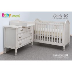 Chambre Bébé Eva : Élégance Patinée et Style Baroque