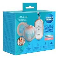 Tire-lait électrique double sans fil Canpol Babies MilkShell – Léger, discret et puissant