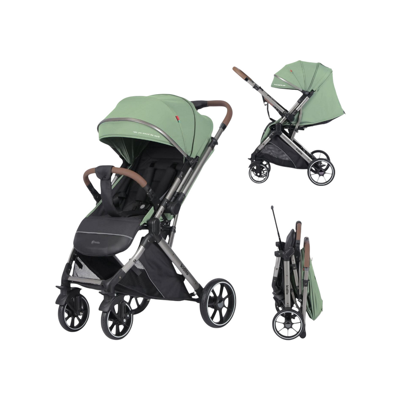 Poussette Bébé Kidilo 6600 – Double Face – Guidon en Cuir