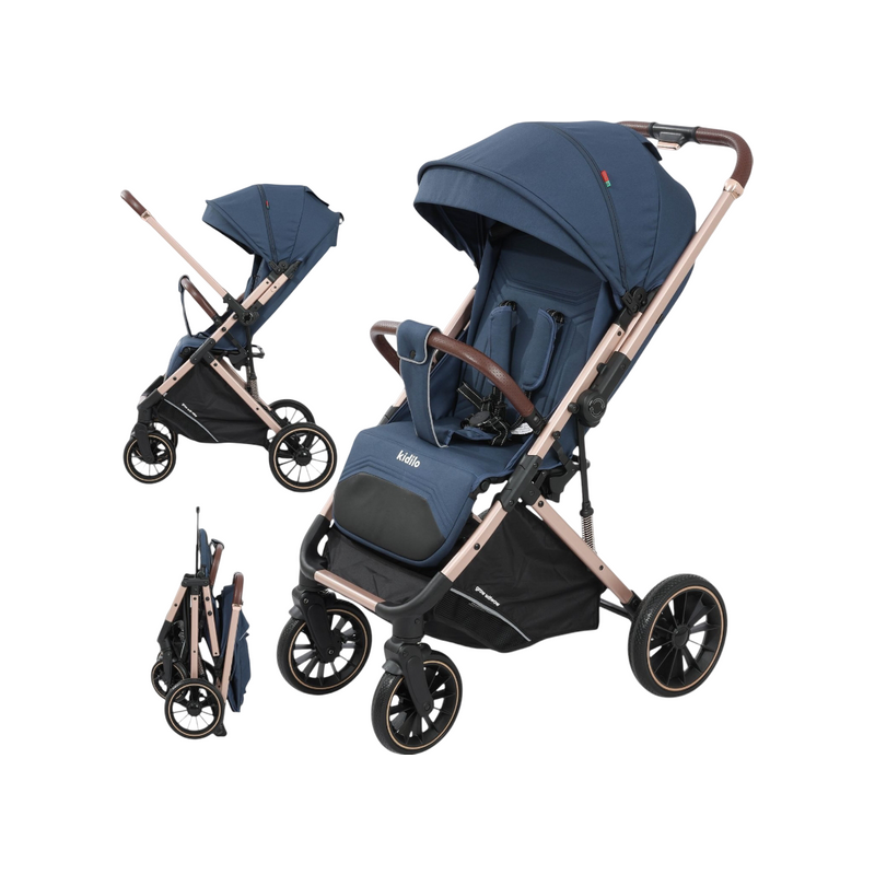 عربة اطفال كيديلو 6530 - رمادي