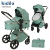 Poussette Landau Kidilo V8 G – 2-en-1 Confortable et Pratique