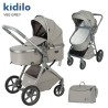 Poussette Landau Kidilo V8 G – 2-en-1 Confortable et Pratique