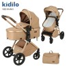Poussette Landau Kidilo V8 G – 2-en-1 Confortable et Pratique