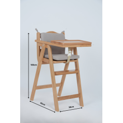 Chaise Haute en Bois Nature – Blenz