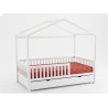 Lit Cabane Enfant avec Tiroirs 120x190 cm