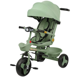 Tricycle Enfant Évolutif avec Canopy et Poignée Parentale