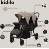Poussette Jumeaux Kidilo LB200