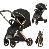 Poussette Bébé Kidilo 6600 – Double Face – Guidon en Cuir