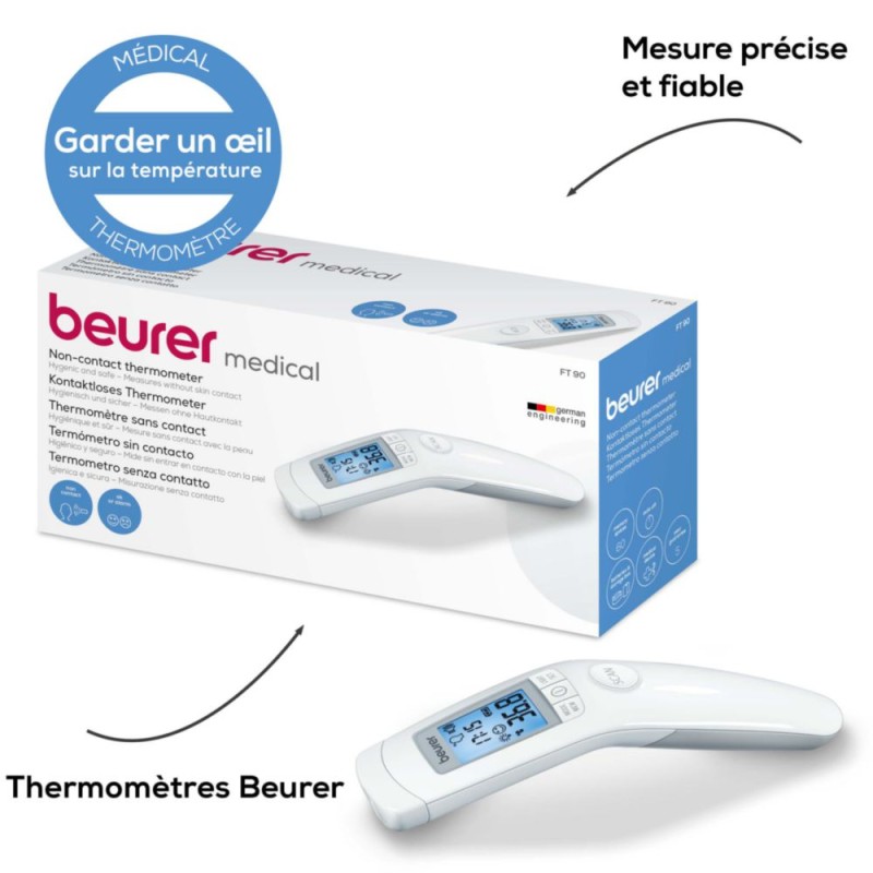 BEURER thermometre contact free FT90