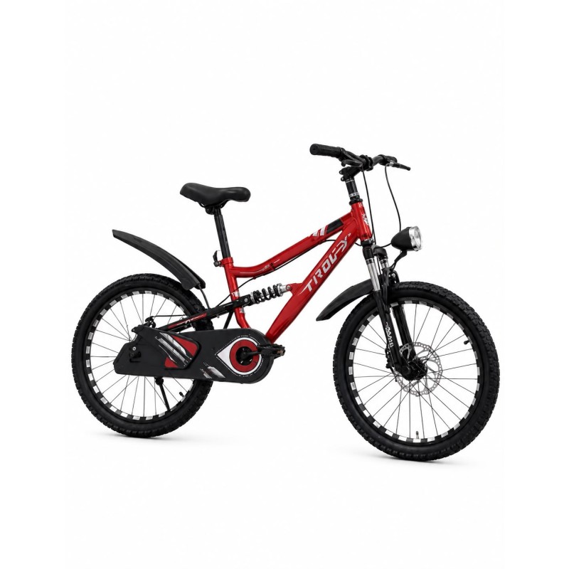 Vélo Enfant 20 Pouces – Cadre Acier avec Suspension Avant et Arrière