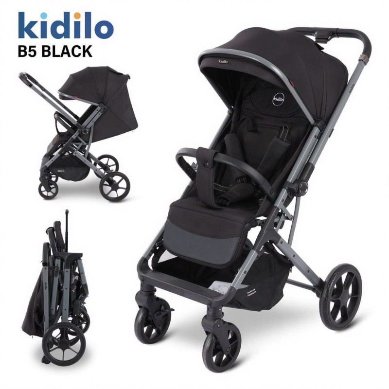 Poussette Bébé Kidilo B5 Réversible – Dès la Naissance Jusqu’à 22 kg