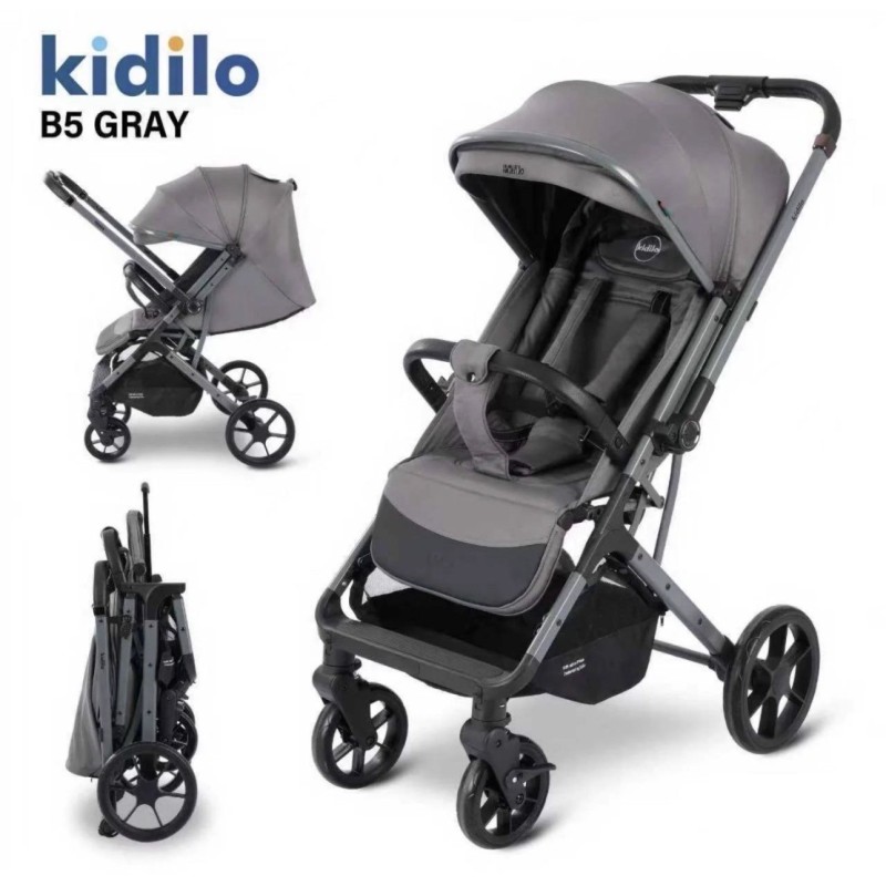 Poussette Bébé Kidilo B5 Réversible – Dès la Naissance Jusqu’à 22 kg