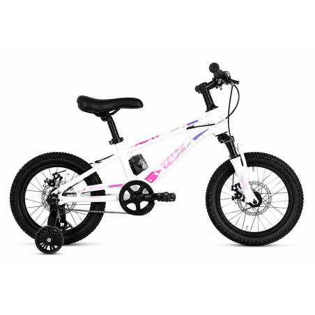 Vélo Enfant 20 Pouces Blanc & Rose avec Stabilisateur