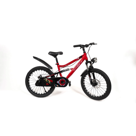 Vélo Enfant 20 Pouces – Cadre Acier avec Suspension Avant et Arrière