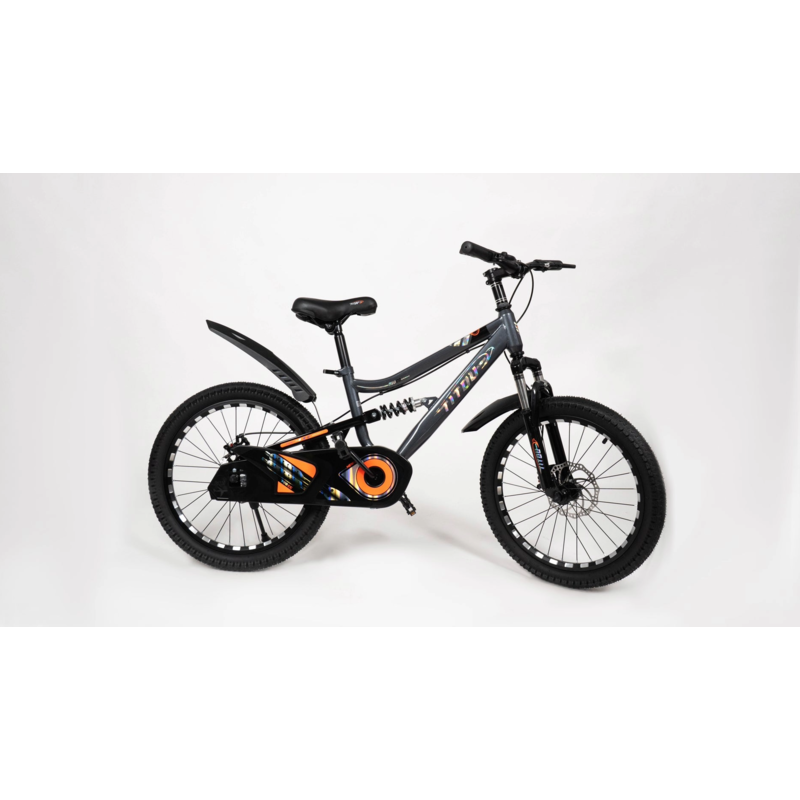 Vélo Enfant 20 Pouces – Cadre Acier avec Suspension Avant et Arrière