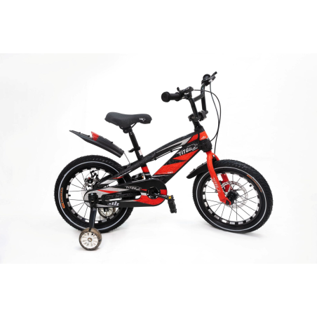 Vélo Enfant 16 Pouces Titou Kids Racer  – Freins à Disque avec Stabilisateurs
