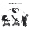 Poussette Bébé V9 2 en 1 Réversible avec Rocker – Noir