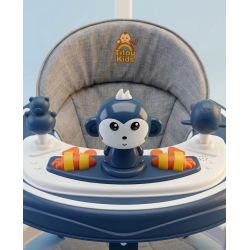 Trotteur Bébé 2 en 1 Musical avec Canne Parentale