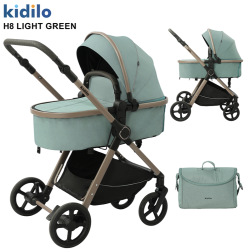 Poussette Landau Bébé Kidilo H8 – Dès la Naissance jusqu’à 20 kg