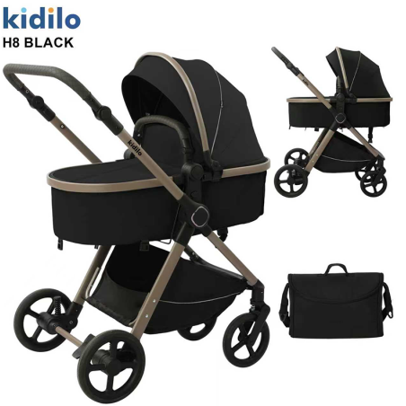 Poussette Stokke YOYO 3 – Châssis Noir Pack 6+ Taupe