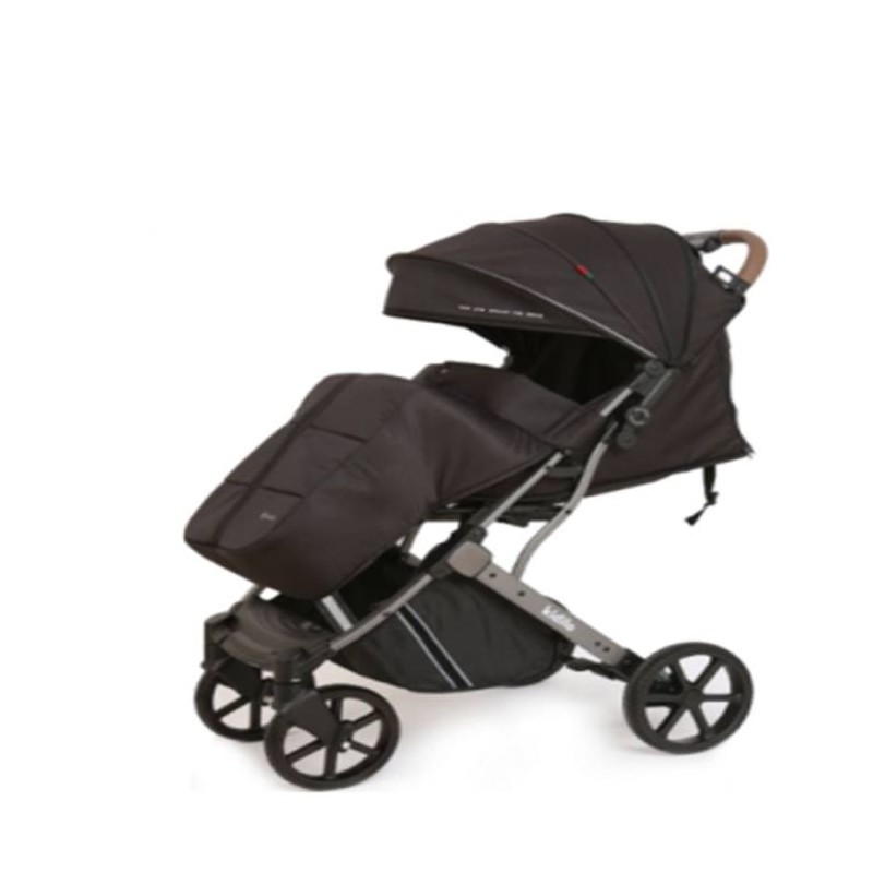 Poussette Valise KIDILO V1F Avec cache pieds - Noir