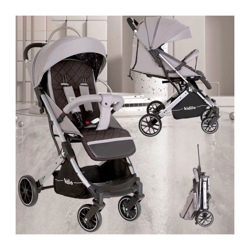 Poussette Valise KIDILO K12 - Gris