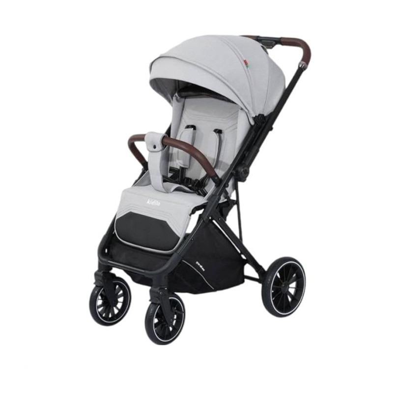 Poussette Bébé KIDILO 6530 - Gris